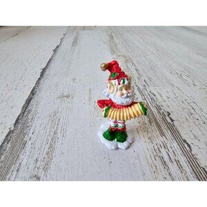 Enesco accordion elf North Pole village mini pewter figurine‎ zimnicki 1989